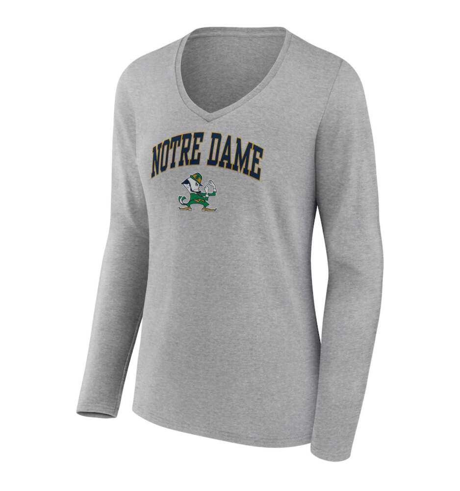 Women's Notre Dame Fighting Irish Champion V-Neck Long Sleeve Large NWT